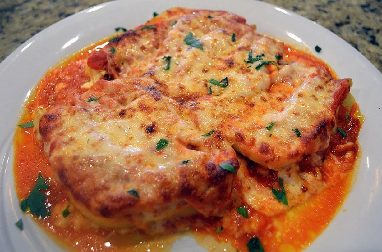 Baked Meat Lasagna.