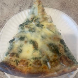 Chicken Spinach Alfredo Pizza Slice
