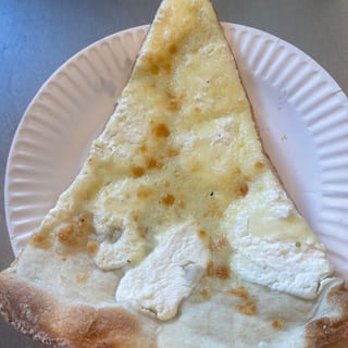 White Pizza Slice