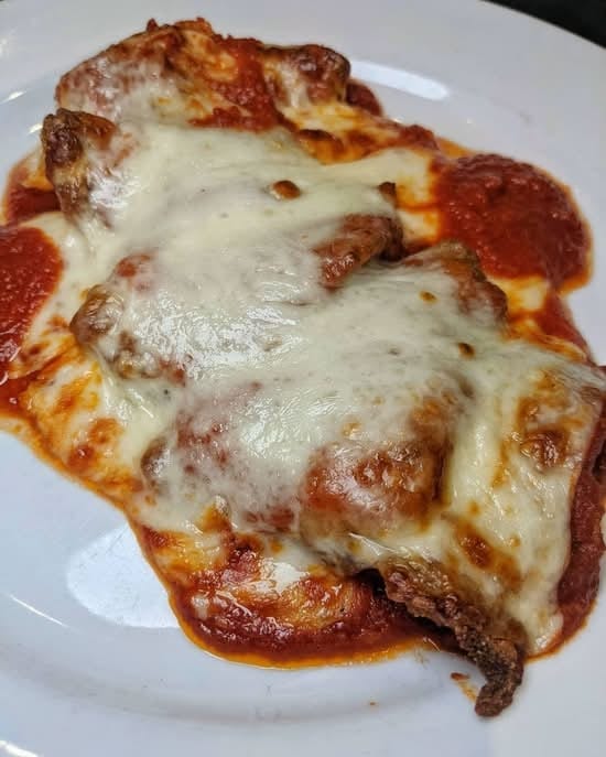 Shrimp Parmigiana.