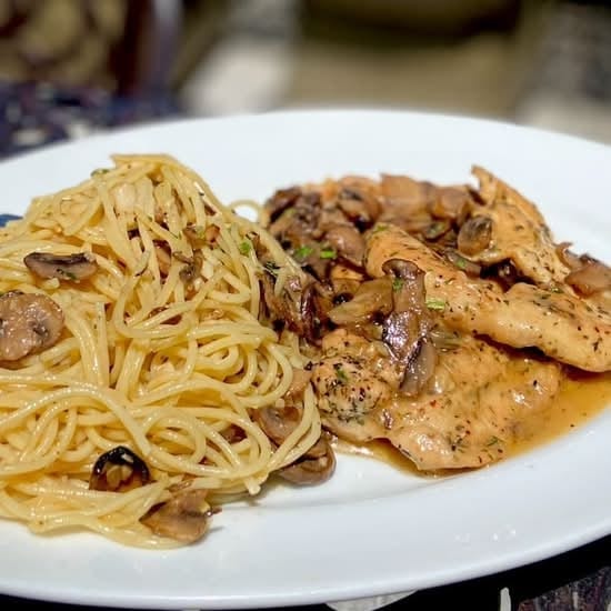 Chicken Marsala.
