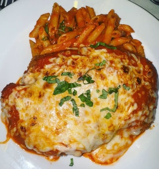 Veal Parmigiana.